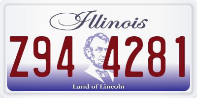 IL license plate Z944281