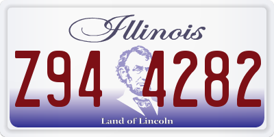 IL license plate Z944282