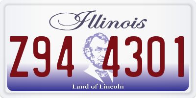 IL license plate Z944301