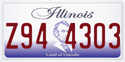 IL license plate Z944303