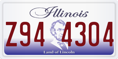 IL license plate Z944304