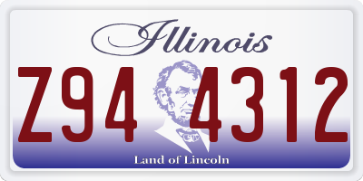 IL license plate Z944312