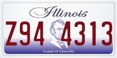 IL license plate Z944313