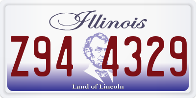 IL license plate Z944329