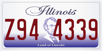 IL license plate Z944339