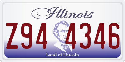 IL license plate Z944346
