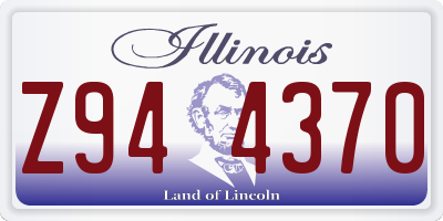 IL license plate Z944370