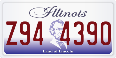 IL license plate Z944390