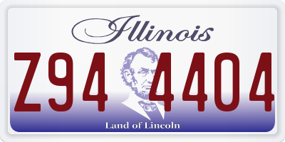 IL license plate Z944404