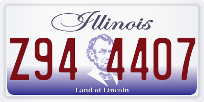 IL license plate Z944407