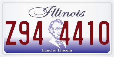 IL license plate Z944410