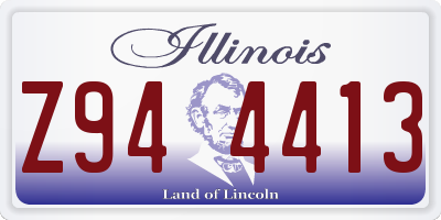 IL license plate Z944413