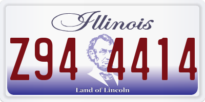 IL license plate Z944414