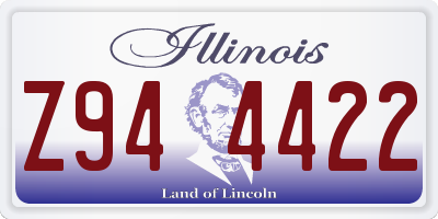 IL license plate Z944422