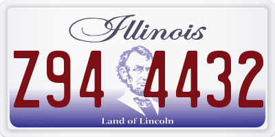 IL license plate Z944432