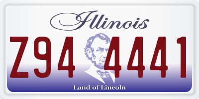 IL license plate Z944441