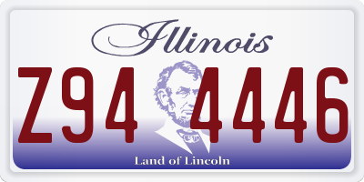 IL license plate Z944446