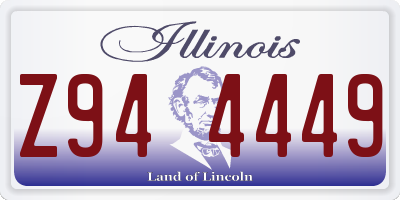 IL license plate Z944449
