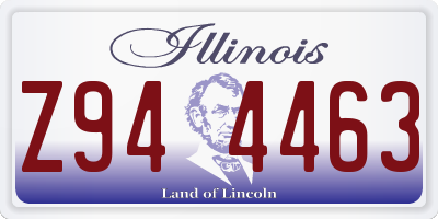 IL license plate Z944463