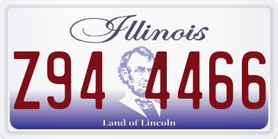 IL license plate Z944466