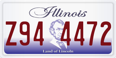 IL license plate Z944472