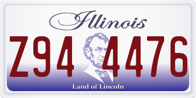 IL license plate Z944476