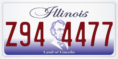 IL license plate Z944477