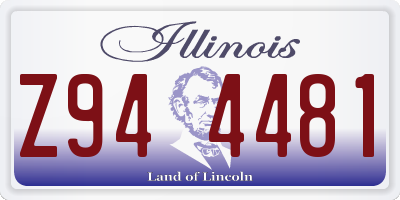 IL license plate Z944481