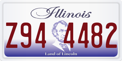 IL license plate Z944482