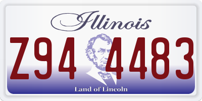 IL license plate Z944483