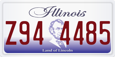 IL license plate Z944485