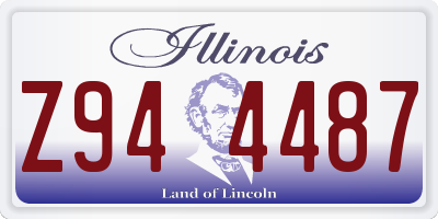 IL license plate Z944487