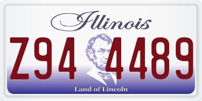 IL license plate Z944489