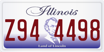 IL license plate Z944498