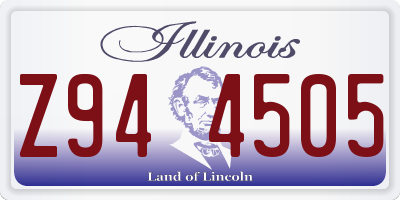 IL license plate Z944505
