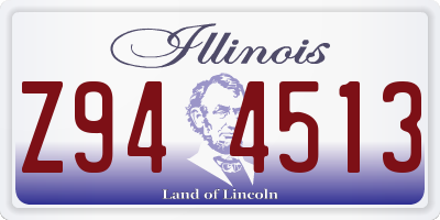 IL license plate Z944513