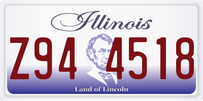 IL license plate Z944518
