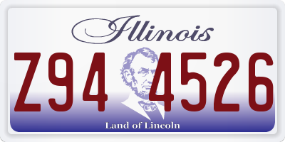 IL license plate Z944526