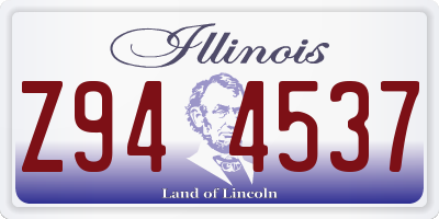 IL license plate Z944537