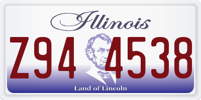 IL license plate Z944538