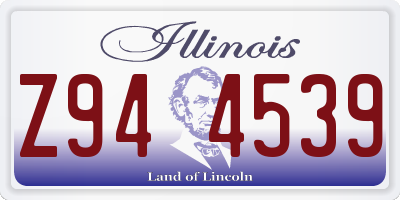 IL license plate Z944539