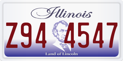 IL license plate Z944547