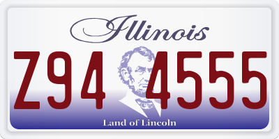 IL license plate Z944555