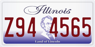 IL license plate Z944565