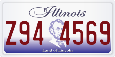 IL license plate Z944569