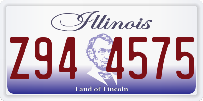 IL license plate Z944575