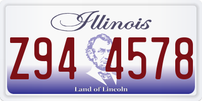 IL license plate Z944578