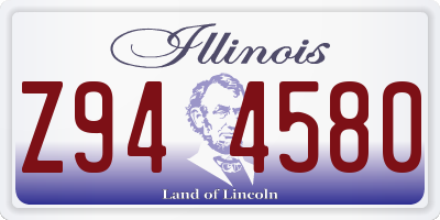 IL license plate Z944580