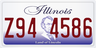 IL license plate Z944586