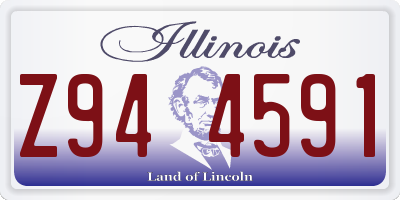 IL license plate Z944591